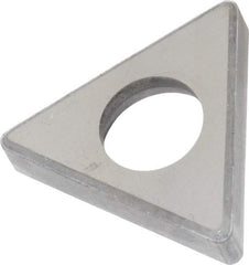 Made in USA - 5/8" Inscribed Circle, Triangle Shim for Indexables - Carbide, 3/16" Thick, ITSN Shim Style, Negative Rake - Exact Tool & Supply