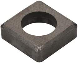 Made in USA - 5/8" Inscribed Circle, Square Shim for Indexables - Carbide, 3/16" Thick, ISSN Shim Style, Negative Rake - Exact Tool & Supply