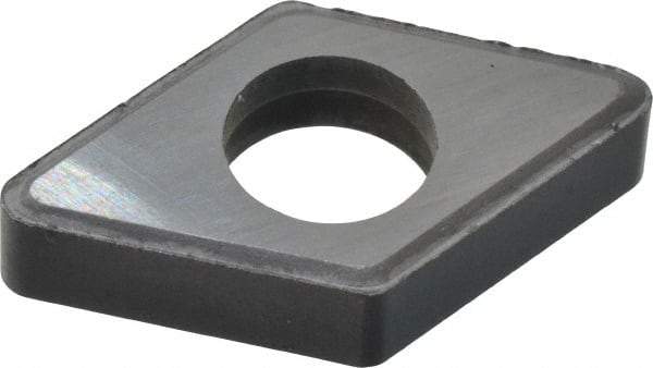 Made in USA - 1/2" Inscribed Circle, Diamond (Shape) Shim for Indexables - Carbide, 3/16" Thick, IDSN Shim Style, Negative Rake, Left Hand Cut - Exact Tool & Supply