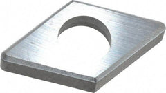 Made in USA - 5/8" Inscribed Circle, Diamond (Shape) Shim for Indexables - Carbide, 3/16" Thick, IDSN Shim Style, Negative Rake, Left Hand Cut - Exact Tool & Supply