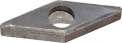 Made in USA - 3/8" Inscribed Circle, Diamond (Shape) Shim for Indexables - Carbide, 1/8" Thick, IVSN Shim Style, Negative Rake, Right Hand Cut - Exact Tool & Supply