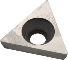 Made in USA - 3/8" Inscribed Circle, Triangle Shim for Indexables - Carbide, 1/8" Thick, PTP Shim Style, Positive Rake - Exact Tool & Supply