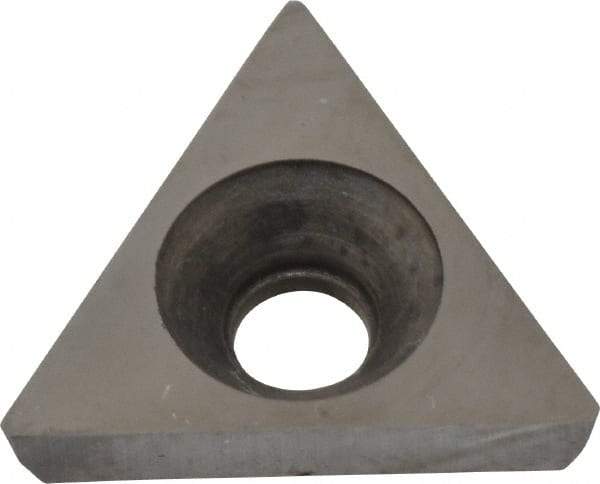 Made in USA - 1/2" Inscribed Circle, Triangle Shim for Indexables - Carbide, 1/8" Thick, PTP Shim Style, Positive Rake - Exact Tool & Supply