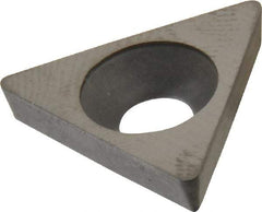 Made in USA - 1/2" Inscribed Circle, Triangle Shim for Indexables - Carbide, 1/8" Thick, PTP Shim Style, Positive Rake - Exact Tool & Supply