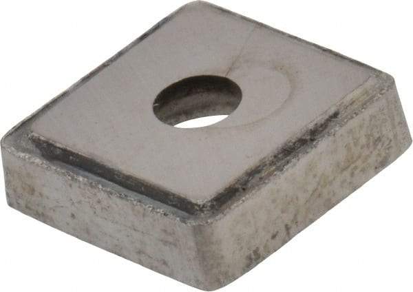 Made in USA - 1/2" Inscribed Circle, Square Shim for Indexables - Carbide, 1/8" Thick, PSQ Shim Style, Positive Rake - Exact Tool & Supply