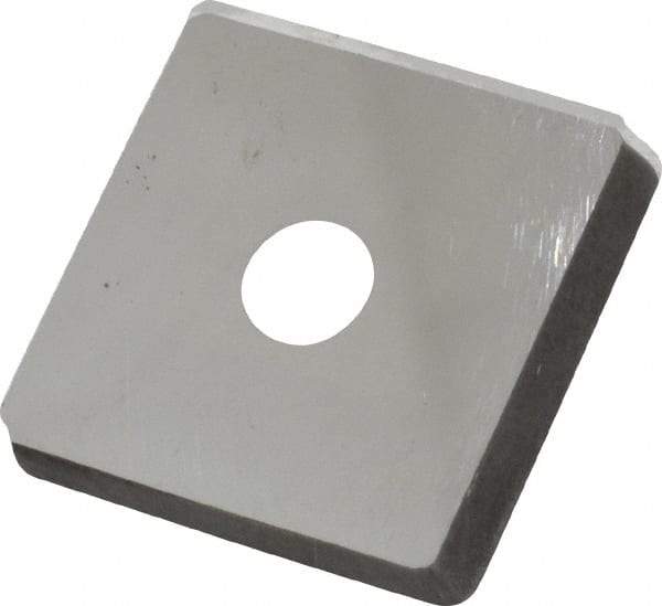 Made in USA - 3/4" Inscribed Circle, Square Shim for Indexables - Carbide, 1/8" Thick, PSQ Shim Style, Positive Rake - Exact Tool & Supply