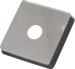Made in USA - 3/4" Inscribed Circle, Square Shim for Indexables - Carbide, 1/8" Thick, PSQ Shim Style, Positive Rake - Exact Tool & Supply