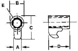 Kennametal - Series A2, Clamp for Indexables - Left Hand Cut, Compatible with 125.616 Clamp Screws - Exact Tool & Supply