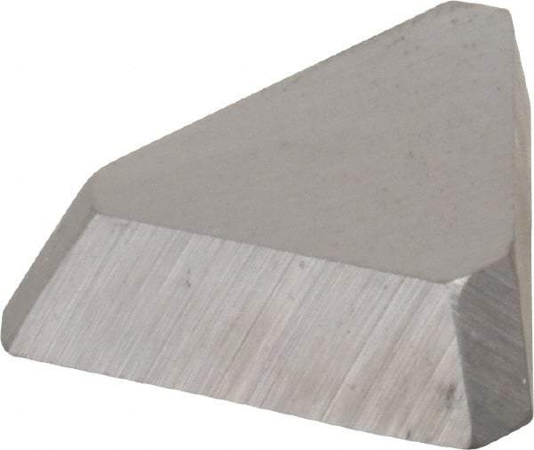 Made in USA - 3/8" Inscribed Circle, Triangle, T Chipbreaker for Indexables - Left Hand, Right Hand Cut, 0.094" Thick, 0.047" Effective Width, Carbide - Exact Tool & Supply