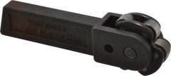Knurlcraft - Neutral Cut, Diamond & Straight, 5/8" Wide 1-3/8" High x 4-1/4" Long Rectangle Shank, Revolving-Head Bump Knurlers - 6 Knurls Required (Included), 3/4" Diam x 3/8" Wide Face, 1/4" Hole Diam, Series E - Exact Tool & Supply