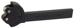 Knurlcraft - Neutral Cut, Diamond & Straight, 7/8" Wide 1-3/4" High x 7-1/4" Long Rectangle Shank, Self Centering Bump Knurlers - 2 Knurls Required (Included), 1" Diam x 3/8" Wide Face, 5/16" Hole Diam, Series K - Exact Tool & Supply