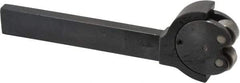 Knurlcraft - Neutral Cut, Diamond & Straight, 5/16" Wide 3/4" High x 4-5/16" Long Rectangle Shank, Self Centering Bump Knurlers - 2 Knurls Required (Included), 5/8" Diam x 5/16" Wide Face, 7/32" Hole Diam, Series AJ - Exact Tool & Supply