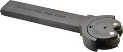 Knurlcraft - Neutral Cut, Diamond & Straight, 3/8" Wide 7/8" High x 4-5/16" Long Rectangle Shank, Self Centering Bump Knurlers - 2 Knurls Required (Included), 5/8" Diam x 5/16" Wide Face, 7/32" Hole Diam, Series AJ - Exact Tool & Supply