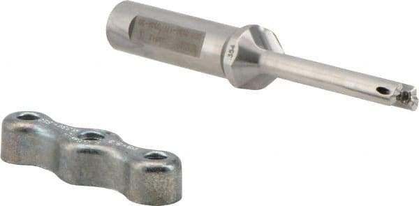 Iscar - 0.354 to 0.37" Diam, 5xD, 1.77" Max Depth, 1/2" Shank Diam, Replaceable Tip Drill - IDI Insert, 9 Seat Size, DCM Toolholder, Series ChamDrill - Exact Tool & Supply
