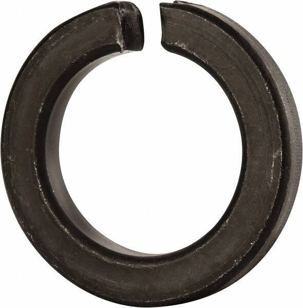 Value Collection - 1-5/8", 1.633" ID, 0.389" Thick Split Lock Washer - Grade 8 Spring Steel, Uncoated, 1.633" Min ID, 1.663" Max ID, 2.553" Max OD - Exact Tool & Supply