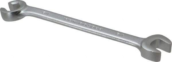Proto - 1/2 x 1/2", Satin Finish, Combination Flare Nut Wrench - 6 Points, 6-7/16" OAL, Steel, Double End Head - Exact Tool & Supply