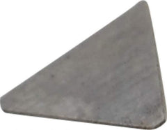 Made in USA - 1/4" Inscribed Circle, Triangle, T Chipbreaker for Indexables - Left Hand, Right Hand Cut, 0.063" Thick, 0.071" Effective Width, Carbide - Exact Tool & Supply