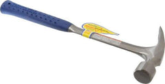 Estwing - 1-3/4 Lb Head, Straight Steel Framing Hammer - 16" OAL, 1-1/4" Face Diam, Smooth Face, Steel Handle with Grip - Exact Tool & Supply