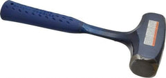 Estwing - 4 Lb Head, 11-1/2" Long Drilling Hammer - Steel Head, 1-3/8" Face Diam, 5" Long Head, Steel Handle with Grip - Exact Tool & Supply