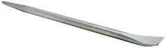 Made in USA - 18" OAL Chrome Pry Bar - 21/32" Wide - Exact Tool & Supply