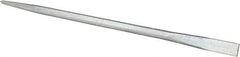 Made in USA - 24" OAL Chrome Pry Bar - 3/4" Wide - Exact Tool & Supply