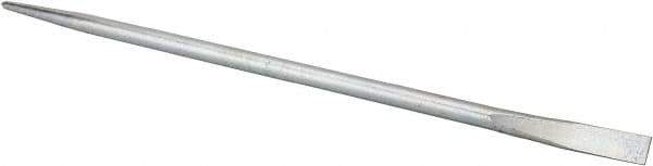 Made in USA - 30" OAL Chrome Pry Bar - 7/8" Wide - Exact Tool & Supply