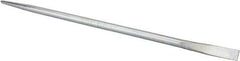Made in USA - 30" OAL Chrome Pry Bar - 7/8" Wide - Exact Tool & Supply