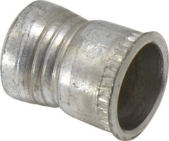 Made in USA - M5x0.80 Metric Coarse, Cadmium-Plated, Aluminum Knurled Rivet Nut Inserts - 0.76mm to 2.29mm Grip, 7.14mm Drill Size, 7.77mm Body Diam - Exact Tool & Supply