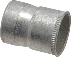 Made in USA - 3/8-16 UNC, Cadmium-Plated, Steel Knurled Rivet Nut Inserts - 0.03" to 0.09" Grip, 9/16" Drill Size, 0.588" Body Diam - Exact Tool & Supply