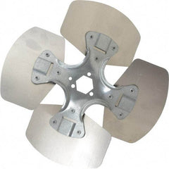 Made in USA - 10" Blade Diam, Commercial Fan Blade - Clockwise Rotation, 4 Blades - Exact Tool & Supply