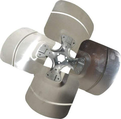 Made in USA - 16" Blade Diam, Commercial Fan Blade - Clockwise Rotation, 4 Blades - Exact Tool & Supply
