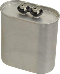 Value Collection - 60 Microfarad Motor Capacitor - 440 Volts, 3.66" Wide x 1.97" Deep x 3-3/4" High - Exact Tool & Supply