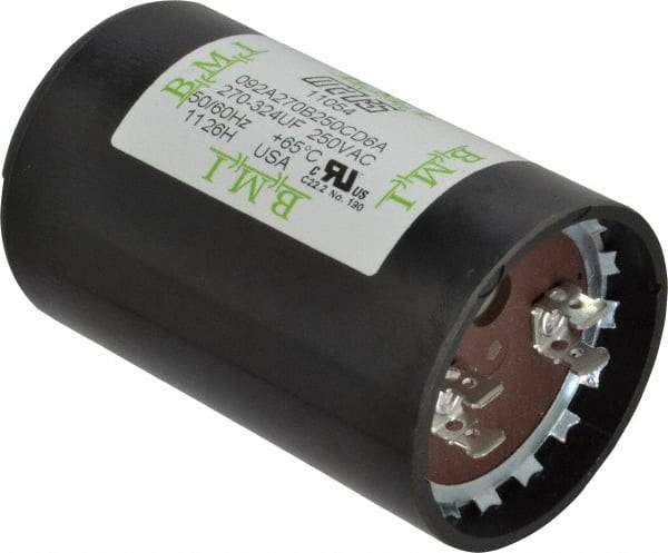 Value Collection - 270-324 Microfarad Motor Capacitor - 250 Volts - Exact Tool & Supply