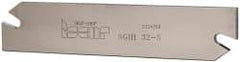 Iscar - 1.2598" Blade Height, 0.1575" Blade Width, 5.9055" OAL, Right Hand Cut, Double End Indexable Cut-Off Blade - SGIH Blade, Self Grip Series - Exact Tool & Supply