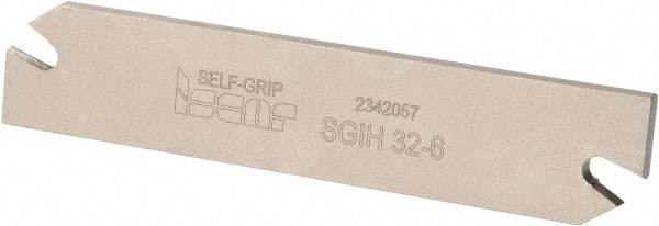 Iscar - 1.2598" Blade Height, 0.2047" Blade Width, 5.9055" OAL, Right Hand Cut, Double End Indexable Cut-Off Blade - SGIH Blade, Self Grip Series - Exact Tool & Supply