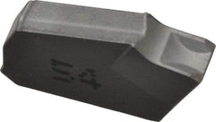 Iscar - GTN3 IC54 Grade, 0.122" Cutting Width, Carbide Cutoff Insert - 0° Neutral Lead Angle, 0.0079" Cnr Rad, Single End - Exact Tool & Supply