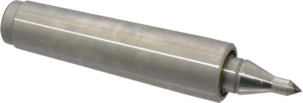 Royal Products - MT3 Taper Shank, 15/16" Head Diam 575 Lb Capacity Live Center - 5,000 Max RPM, 0.55" Point Diam, 1.1563" Point Len, 260 Lb Max Workpc, 4-27/32" OAL, 1/4" Tip Diam, Long Point - Exact Tool & Supply