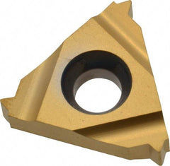 Carmex - 16ER External Right Hand 16 UN Laydown Threading Insert - Grade P25C, TiN Coated Carbide - Exact Tool & Supply