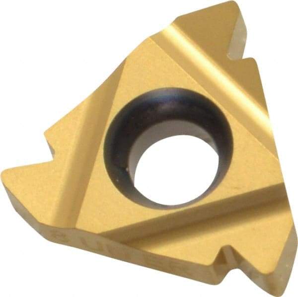 Carmex - 16ER External Right Hand 8 UN Laydown Threading Insert - Grade P25C, TiN Coated Carbide - Exact Tool & Supply