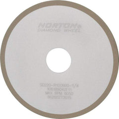 Norton - 6" Diam x 1-1/4" Hole x 1/8" Thick, 220 Grit Surface Grinding Wheel - Diamond, Type 1A1, Very Fine Grade, Resinoid Bond - Exact Tool & Supply
