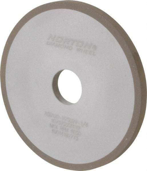 Norton - 6" Diam x 1-1/4" Hole x 3/8" Thick, 120 Grit Surface Grinding Wheel - Diamond, Type 1A1, Fine Grade, Resinoid Bond - Exact Tool & Supply