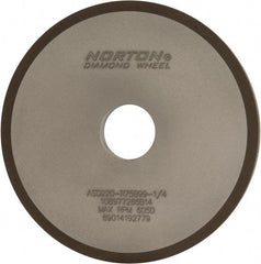 Norton - 6" Diam x 1-1/4" Hole x 1/2" Thick, 220 Grit Surface Grinding Wheel - Diamond, Type 1A1, Very Fine Grade, Resinoid Bond - Exact Tool & Supply