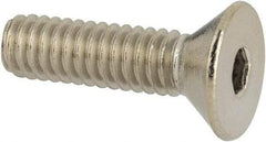 Value Collection - #8-32 UNC Hex Socket Drive, 82° Flat Screw - Grade 316 Stainless Steel, 5/8" OAL - Exact Tool & Supply