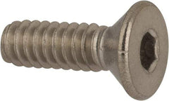 Value Collection - #10-24 UNC Hex Socket Drive, 82° Flat Screw - Grade 316 Stainless Steel, 5/8" OAL - Exact Tool & Supply