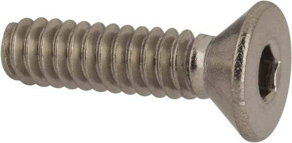 Value Collection - #10-24 UNC Hex Socket Drive, 82° Flat Screw - Grade 316 Stainless Steel, 3/4" OAL - Exact Tool & Supply