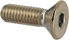 Value Collection - #10-32 UNF Hex Socket Drive, 82° Flat Screw - Grade 316 Stainless Steel, 5/8" OAL - Exact Tool & Supply