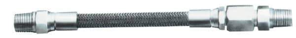 Made in USA - 1/2" ID x 0.79" OD x 12' OAL, Nitrogen Hose - -450 to 1500°F, 4.88" Bend Radius, 1/2" Fitting - Exact Tool & Supply