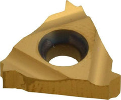 Carmex - 16IR Internal Right Hand 12 UN Laydown Threading Insert - Grade MXC, TiN Coated Carbide - Exact Tool & Supply