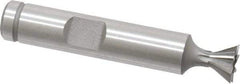 Keo - 3/8" Diam x 3/16" Width of Cut, 60° Included Angle, Cobalt Dovetail Cutter - 3/8" Shank Diam, 2-1/8" Overall Length, Weldon Flat, Uncoated - Exact Tool & Supply