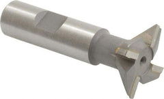 Keo - 1-1/4" Diam x 5/16" Width of Cut, 45° Included Angle, Carbide-Tipped Dovetail Cutter - 5/8" Shank Diam, 2-3/4" Overall Length, 0.02" Corner Radius, Weldon Flat, Uncoated - Exact Tool & Supply